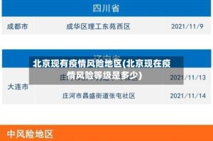 北京现有疫情风险地区(北京现在疫情风险等级是多少)