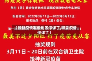 【最新疫情哪些地区停课了,哪里疫情停课了】