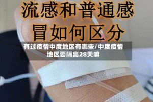 有过疫情中度地区有哪些/中度疫情地区要隔离28天嘛