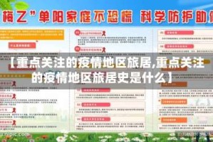 【重点关注的疫情地区旅居,重点关注的疫情地区旅居史是什么】