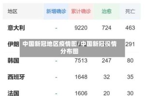 中国新冠地区疫情图/中国新冠役情分布图
