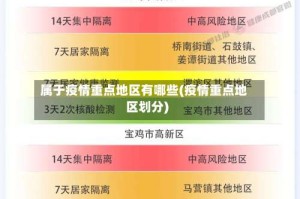 属于疫情重点地区有哪些(疫情重点地区划分)