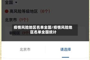 疫情风险地区名单全国/疫情风险地区名单全国统计