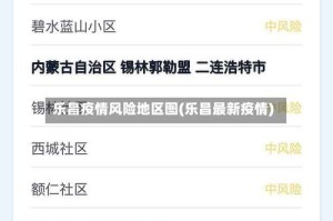 乐昌疫情风险地区图(乐昌最新疫情)