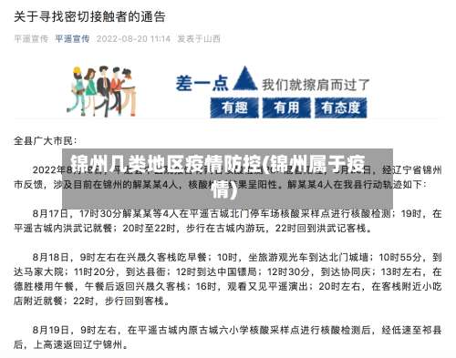 锦州几类地区疫情防控(锦州属于疫情)-第1张图片