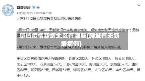 聊城疫情新增地区有哪些(聊城有无新增病例)-第2张图片