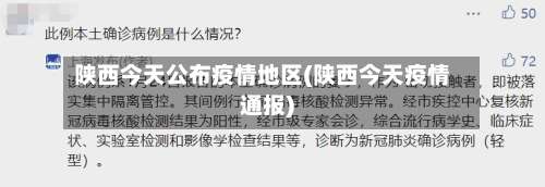 陕西今天公布疫情地区(陕西今天疫情通报)-第1张图片