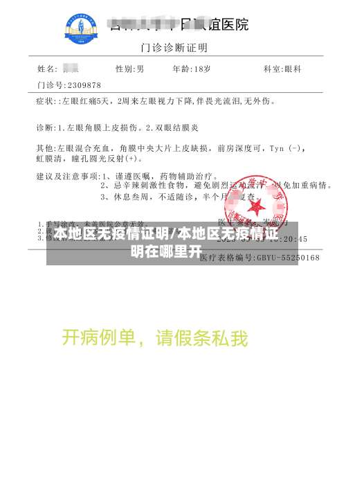 本地区无疫情证明/本地区无疫情证明在哪里开-第3张图片