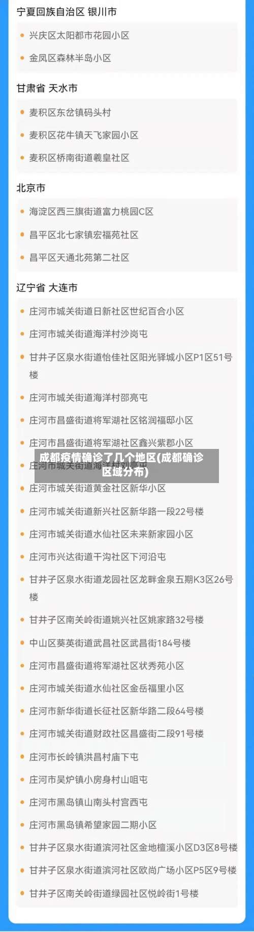 成都疫情确诊了几个地区(成都确诊区域分布)-第2张图片